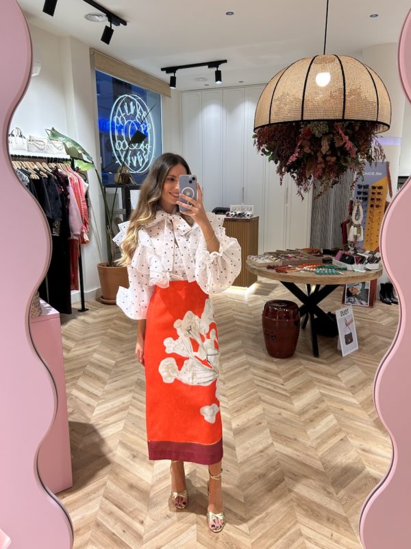 Falda Midi Lápiz Print Floral Quisquilla - Imagen 2