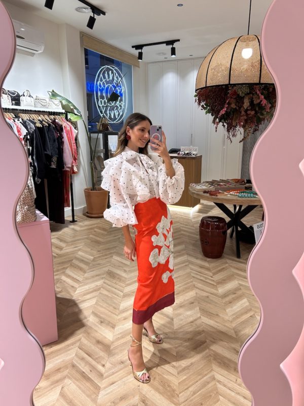 Falda Midi Lápiz Print Floral Quisquilla - Imagen 4