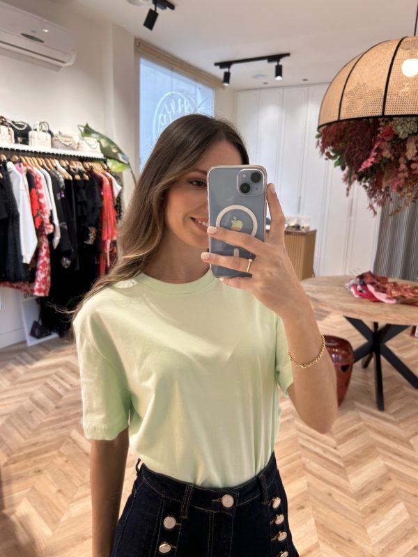 Camiseta Básica Verde Menta - Imagen 2