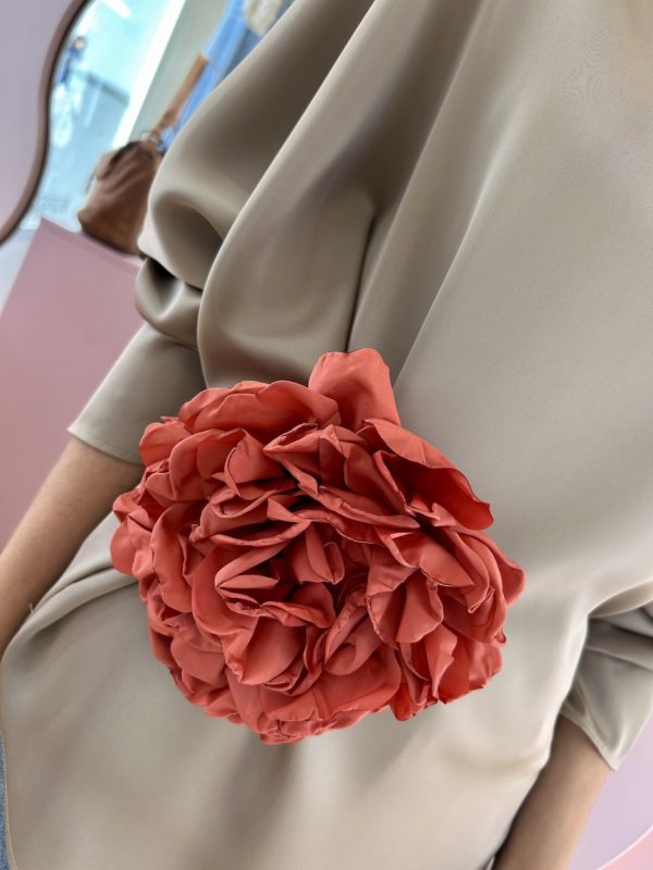 Broche Maxi Flor Salmón - Imagen 2