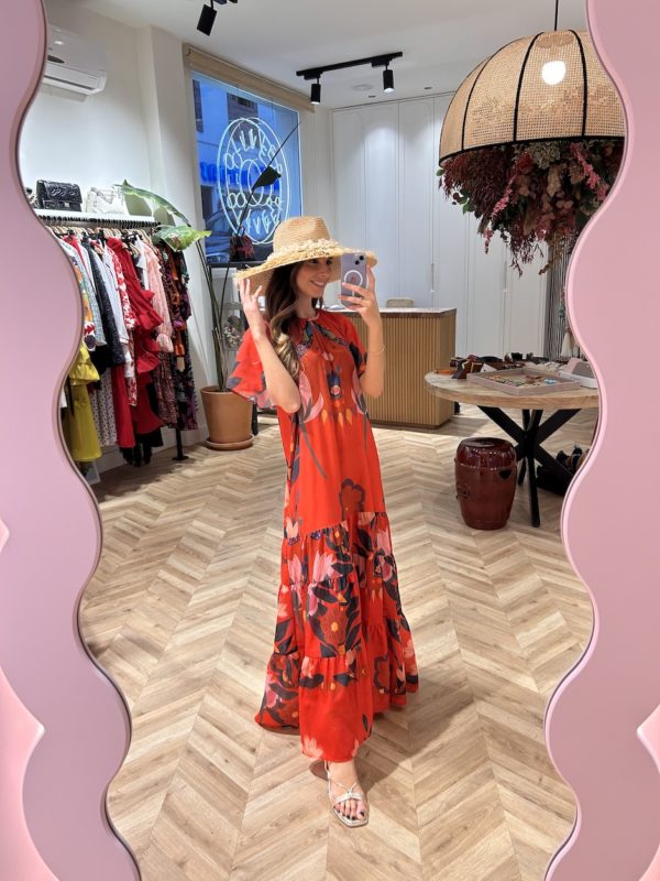 Vestido Largo Print Floral - Imagen 3