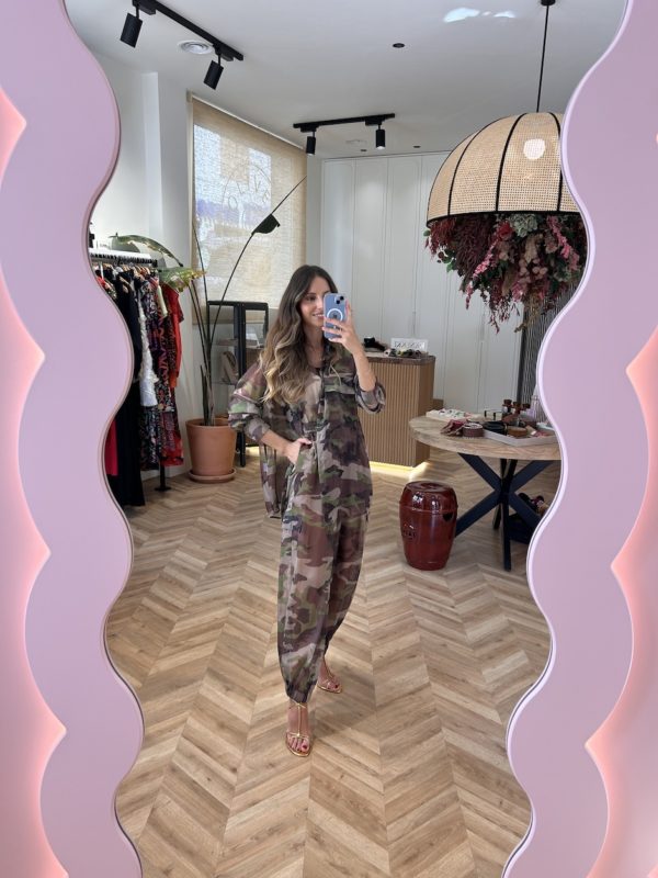 Pantalón Organza Joggers Print Camuflaje - Imagen 3