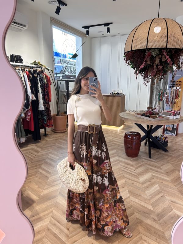 Falda Larga Estampado Floral