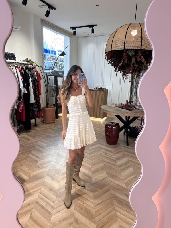 Conjunto Top Y Falda Punto Volantes - Imagen 4