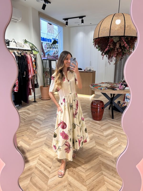 Vestido Camisero Asimétrico Print Amapolas - Imagen 5