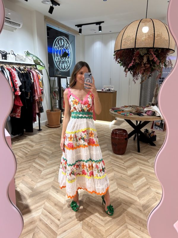 Vestido Plumeti Cintas Piculina