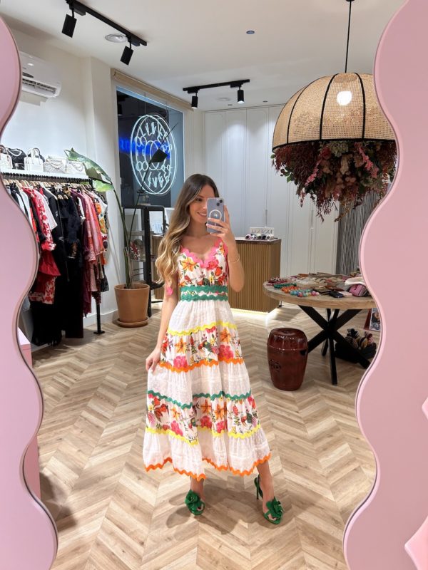 Vestido Plumeti Cintas Piculina - Imagen 3