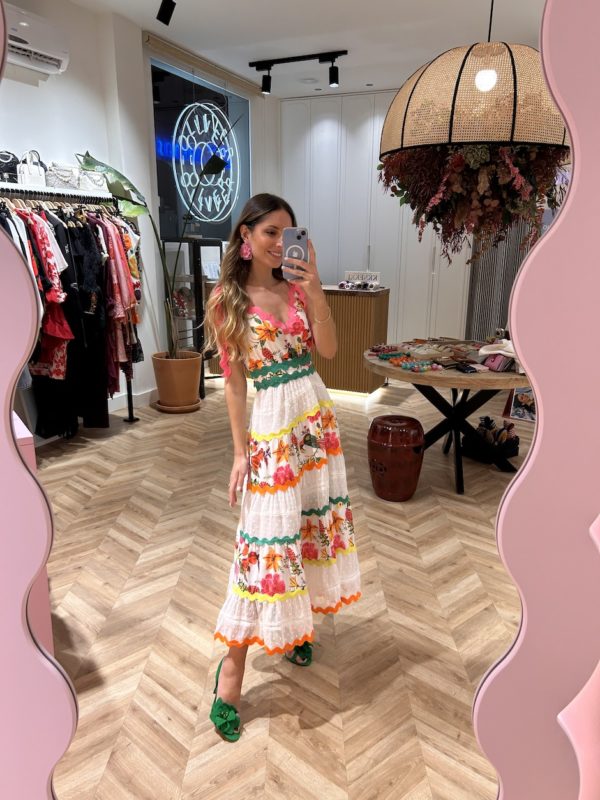 Vestido Plumeti Cintas Piculina - Imagen 4
