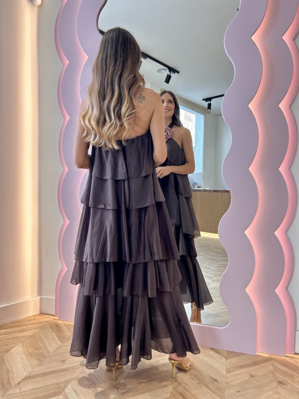 Vestido Volantes Chocolate - Imagen 5