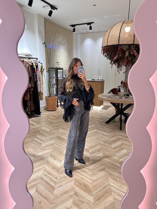 Jeans wide leg Aplicaciones Joya - Imagen 4