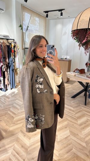 Blazer Limited Edition Pintada A Mano Mickey