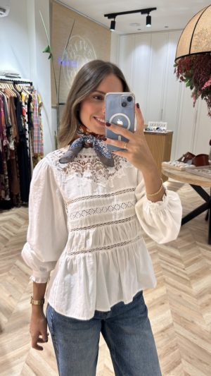 Blusa Guipur Y Vainica