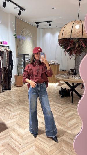 Sobrecamisa Denim Volante Teja