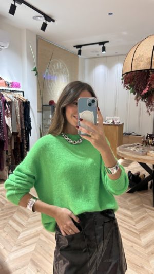 Jersey Alpaca Verde Flúor