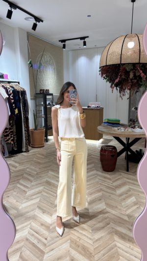 Jeans Wide Leg Nervio Banana
