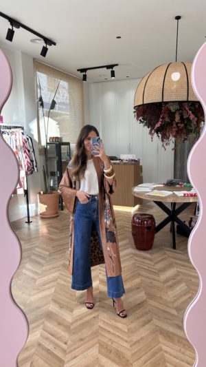 Kimono Satinado Print Floral