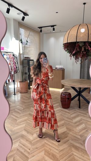 Conjunto Top y Falda Print Palmeras