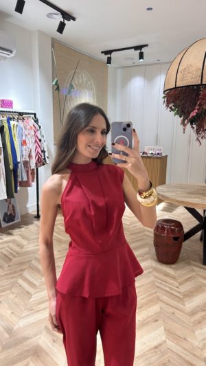 Top Asimétrico Peplum