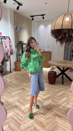 Bermuda Jorts Denim Azul Efecto Lavado